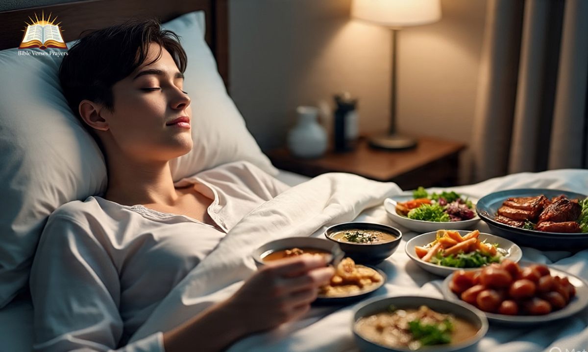 Biblical Meaning of Seeing Yourself Eating Food in Dreams in 2025