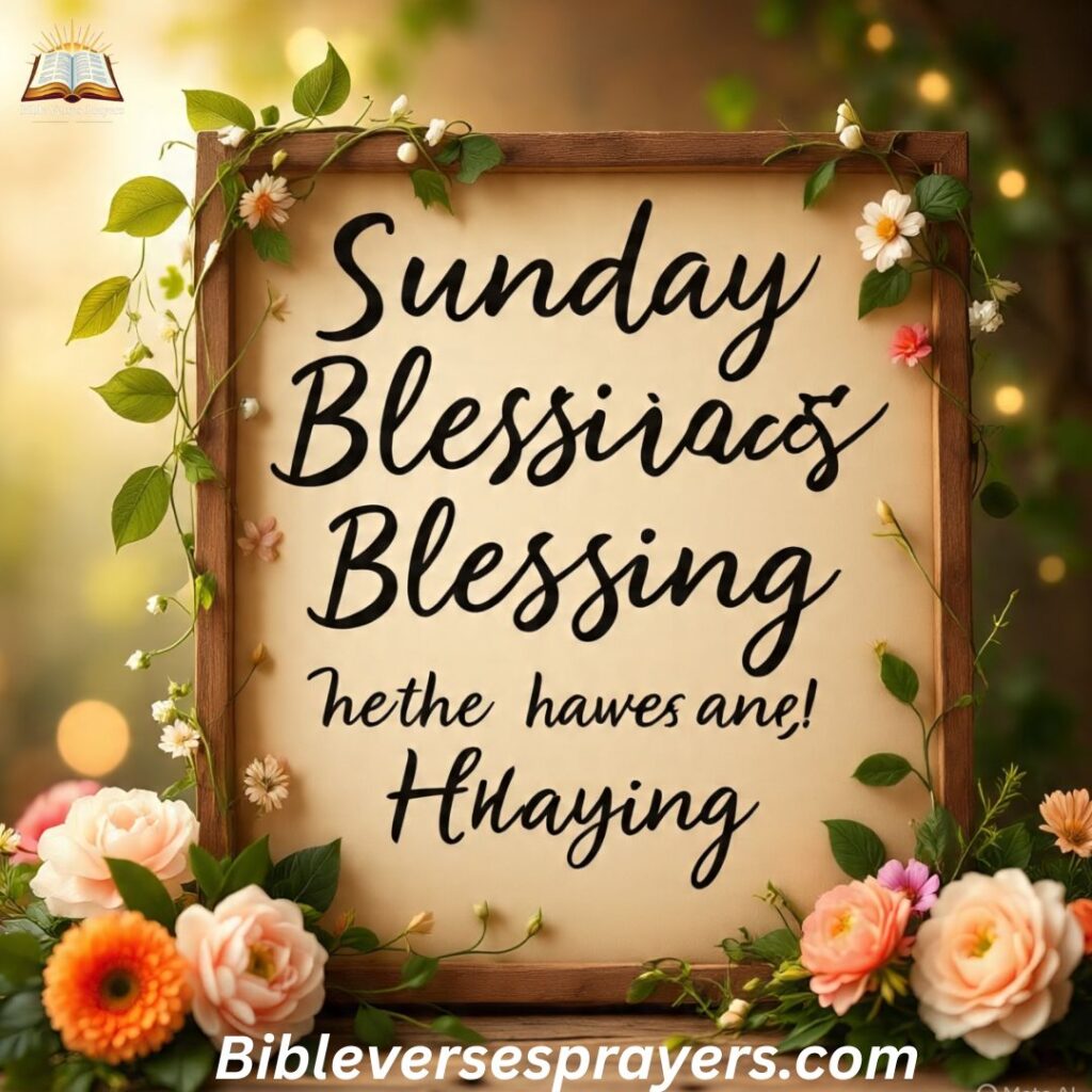 Sunday Blessings Quotes and Sayings