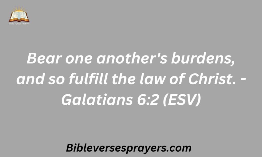 The Joy of Bearing Each Other's Burdens
