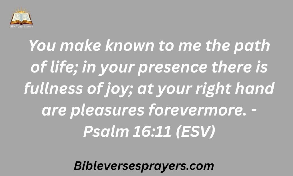 The Joy of God's Presence: Psalm 16:11