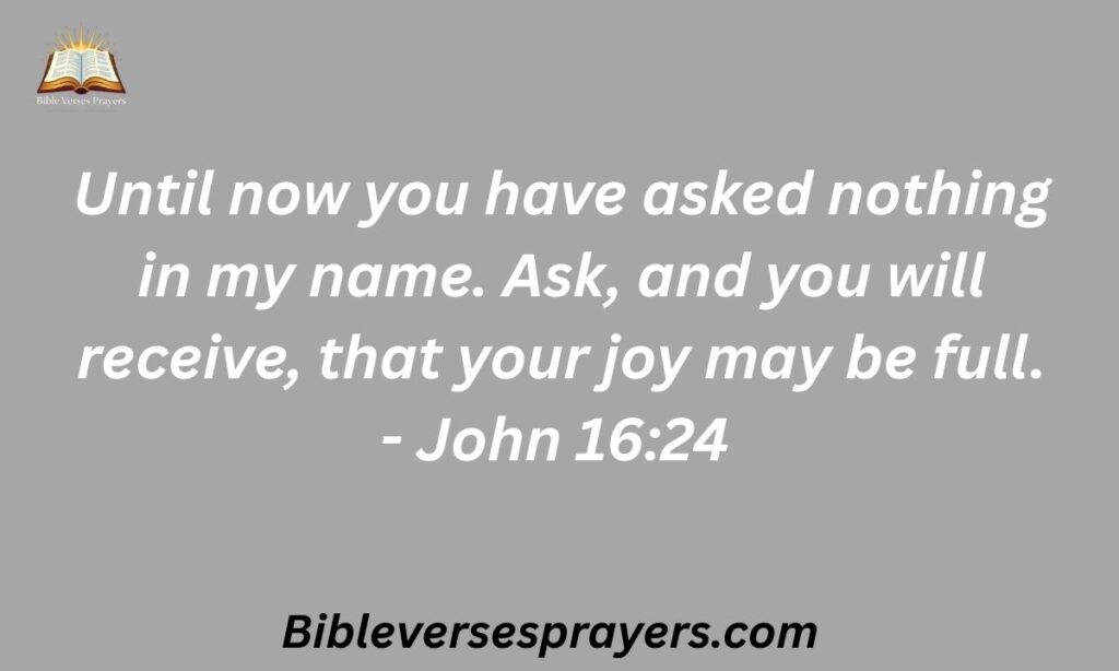 The Joy of Prayer in Jesus' Name: John 16:24