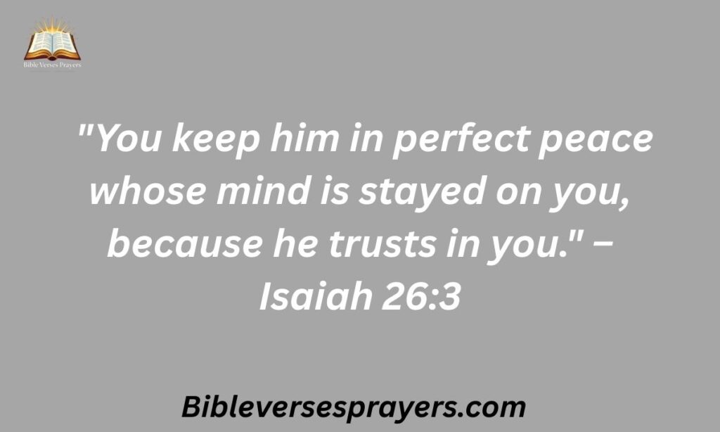 Trust Brings Peace: Isaiah 26:3