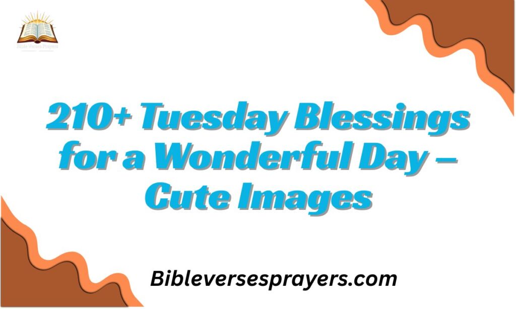 210+ Tuesday Blessings for a Wonderful Day – Cute Images
