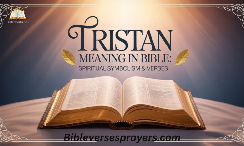 Bible Verses That Reflect Tristan's Meaning