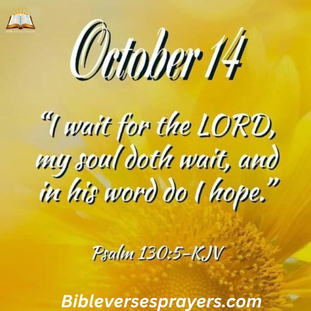 October Bible Verses