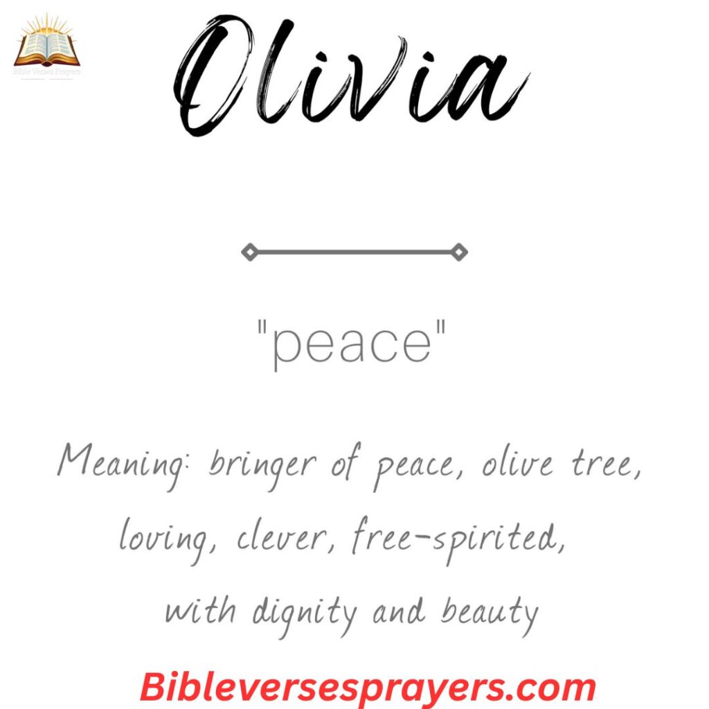The Origins of Olivia in the Bible
